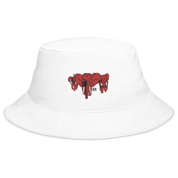 Red Elephant Herd - Bucket Hat - Image 3