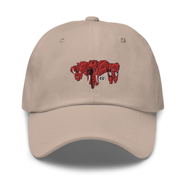 Red Elephant Herd - Dad hat - Image 7