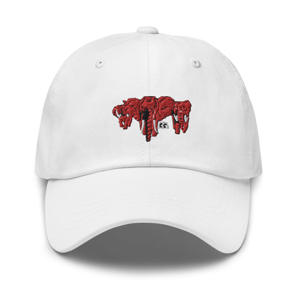Red Elephant Herd - Dad hat - Image 9